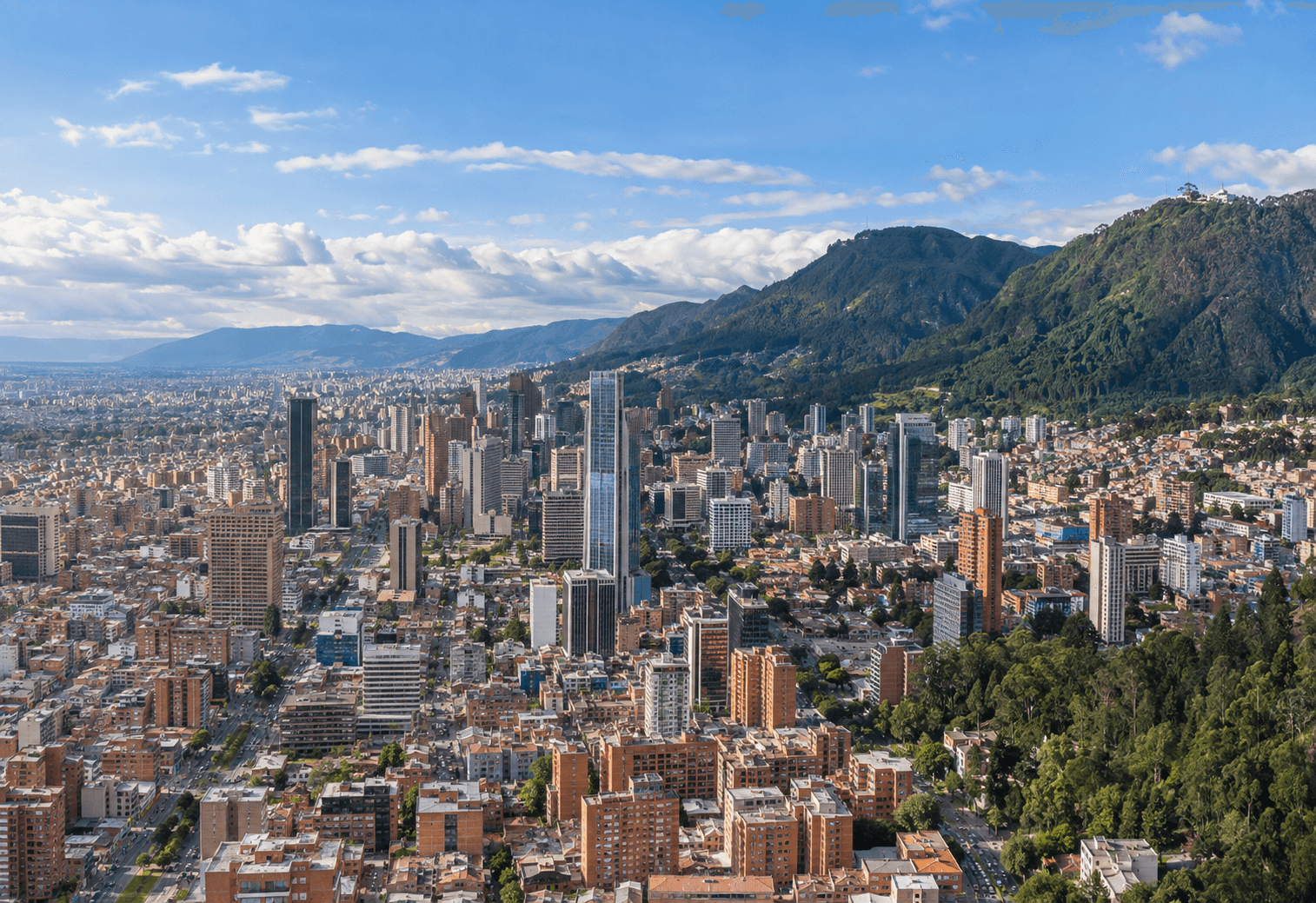 Vista representativa de Bogotá