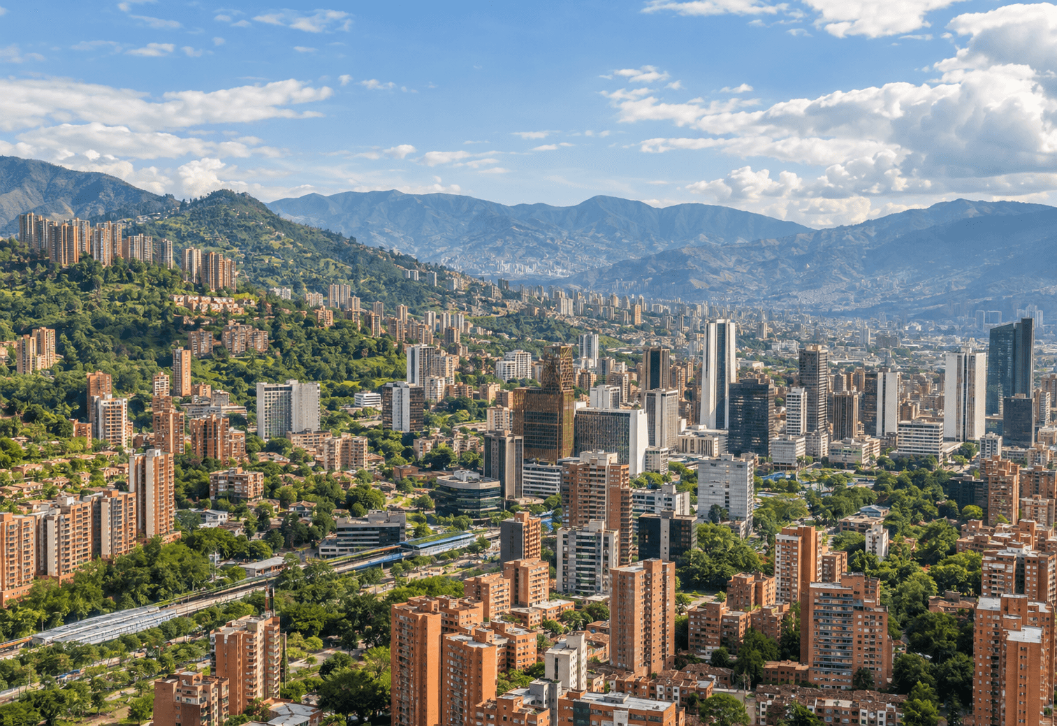 Vista representativa de Medellín